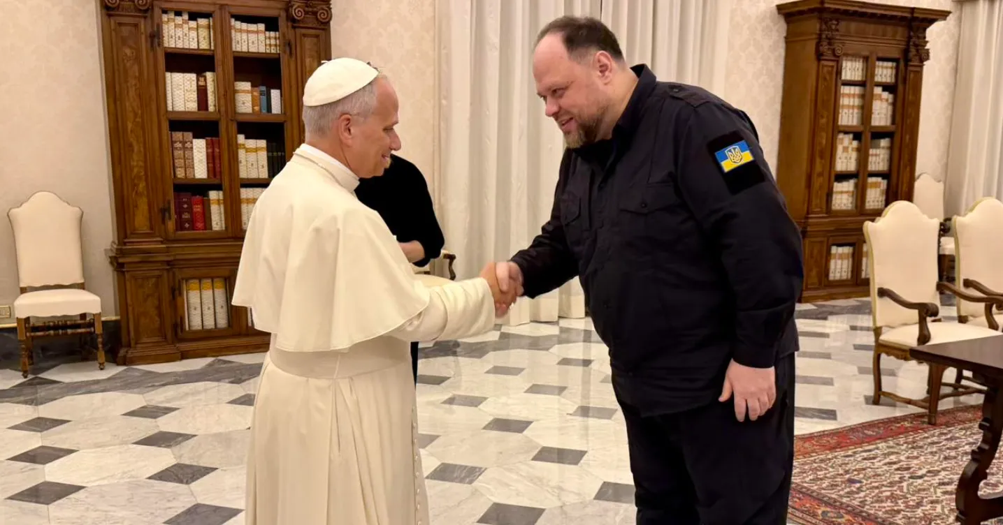 Стефанчук обговорив з Папою Римським повернення українських дітей та полонених