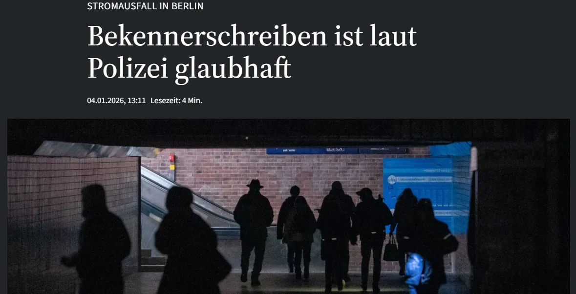 Електропостачання на південному заході Берліна обіцяють відновити не раніше четверга