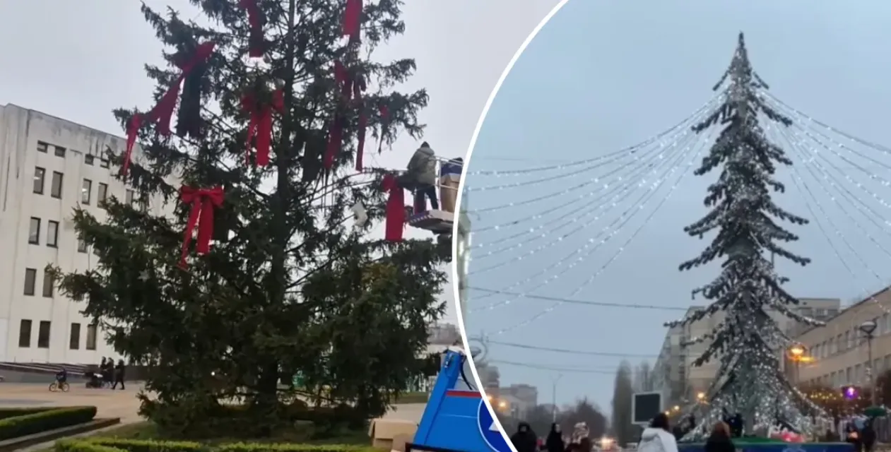 Новорічний конфлікт у Броварах: живу ялинку демонтували після хвилі обурення