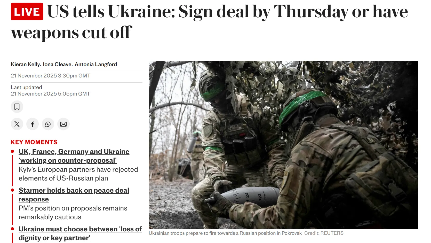 Британія готує для України гарантії безпеки за зразком НАТО — The Telegraph