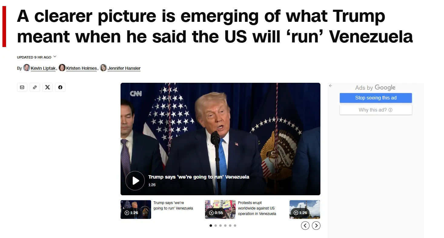 Адміністрація Трампа готує тимчасовий уряд у Венесуелі після захоплення Мадуро — CNN