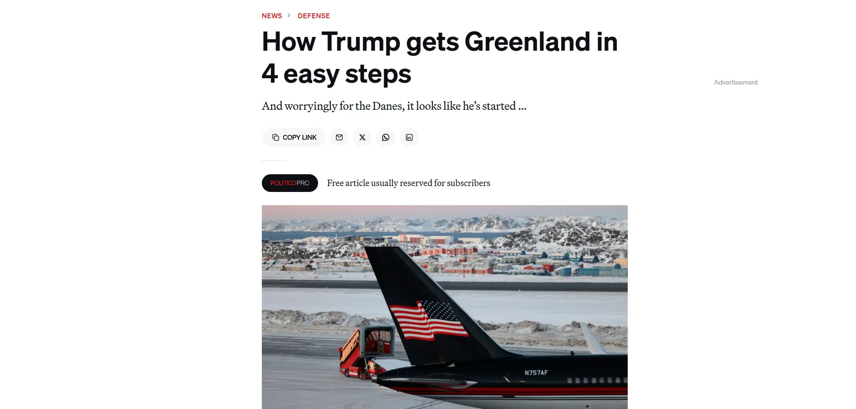 ЄС розглядає обмін гарантій безпеки для України на американську присутність у Гренландії