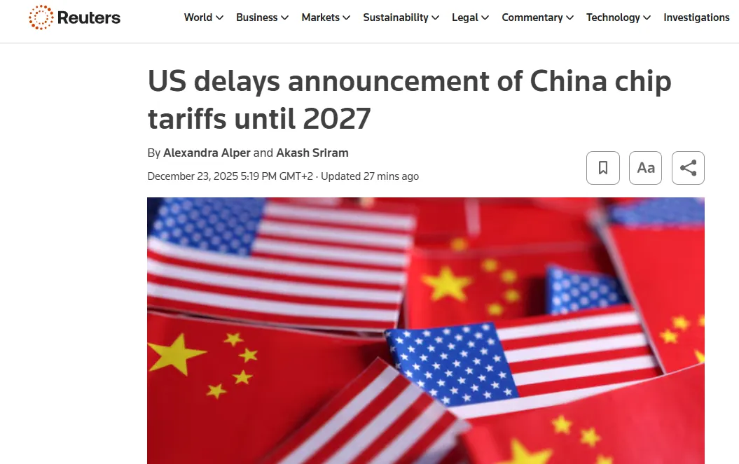 США введуть мита на китайські напівпровідники з червня 2027 року