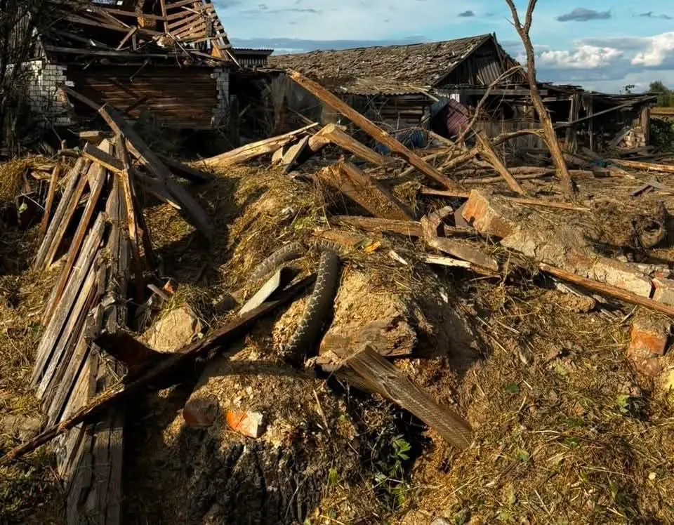 A Russian strike destroyed a house in the Chernihiv region; a 55-year-old man was killed