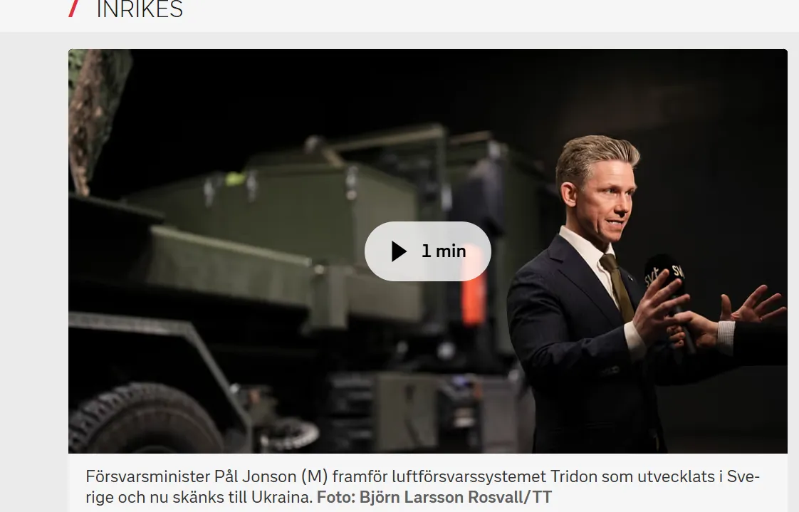 Швеція та Данія передадуть Україні ППО на €246 млн — SVT