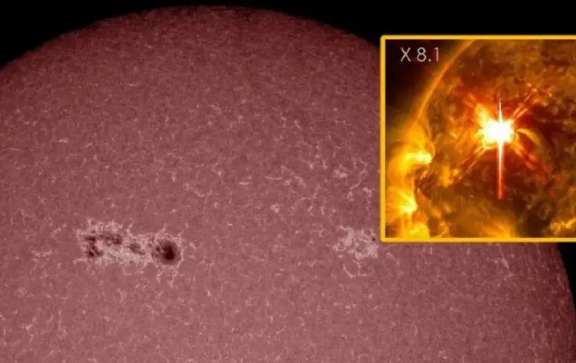 Гігантська сонячна пляма спричинить магнітні бурі на Землі