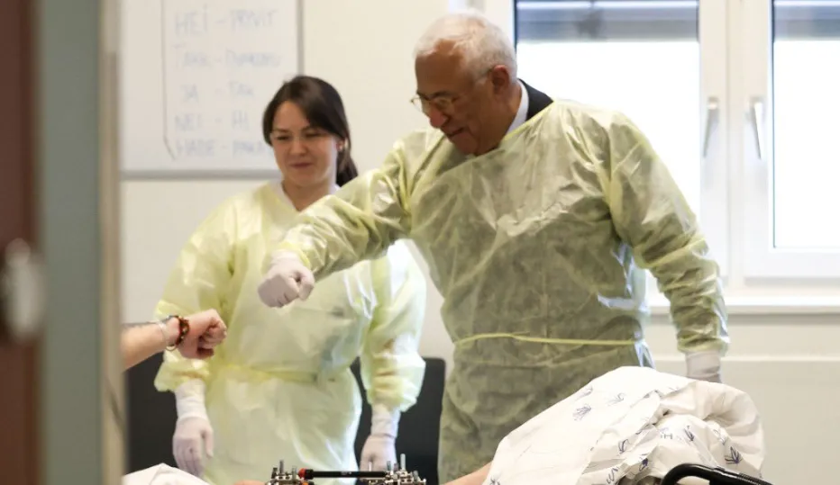 Кошта відвідав шпиталь в Осло з пораненими українськими військовими