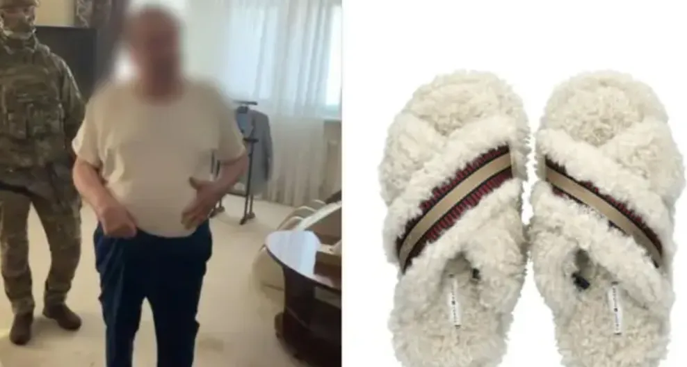 Поплавский встретил обыски в брендовых тапочках стоимостью более 3 тыс. грн