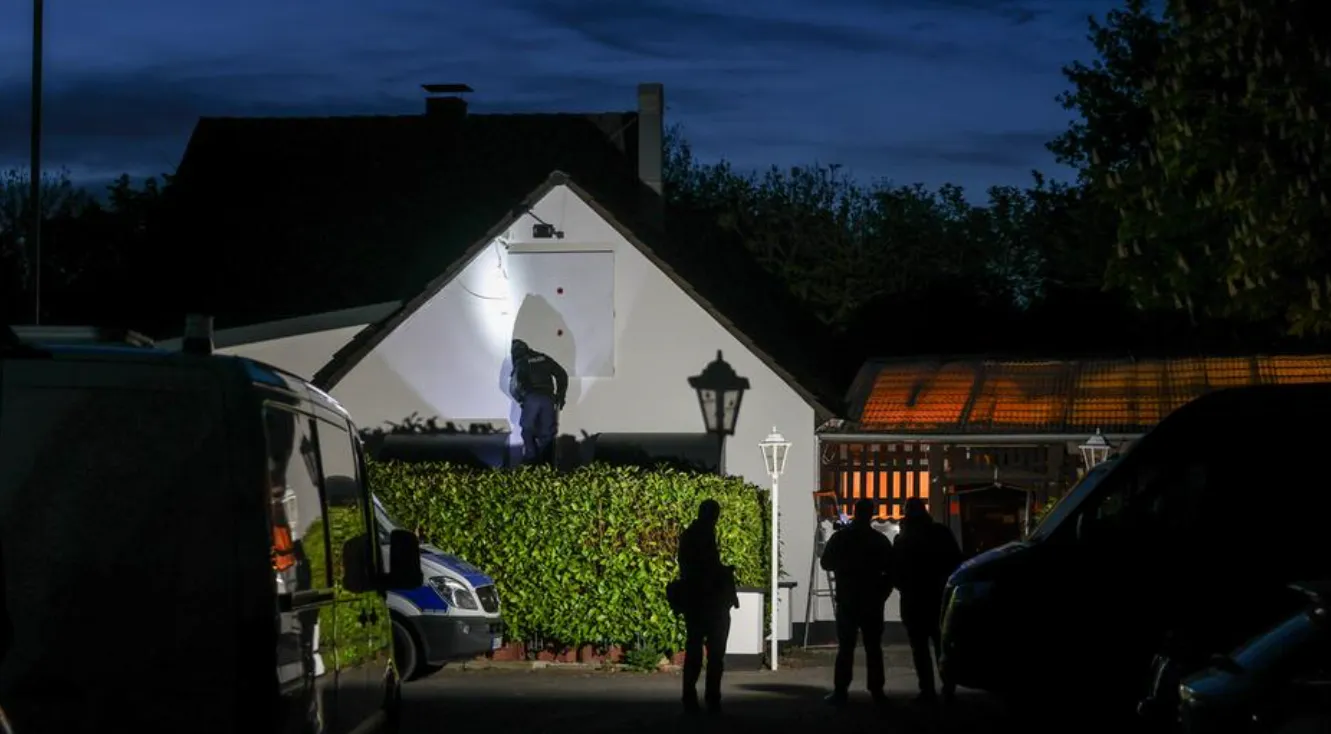 German police are conducting one of the largest operations against a motorcycle gang