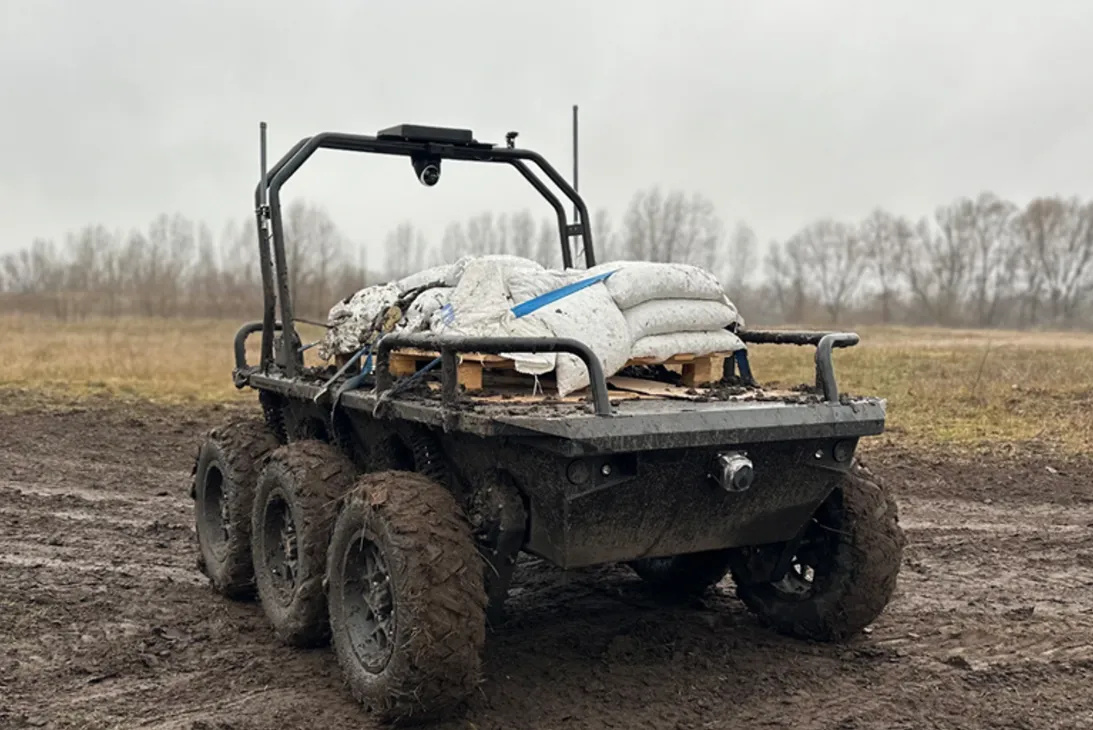 The Ukrainian company Ratel is working on developing an amphibious ground drone