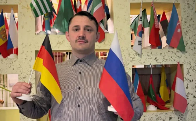 ВИДЕО: Чеченский неонацист Ноа Кригер отправился на войну против Украины
