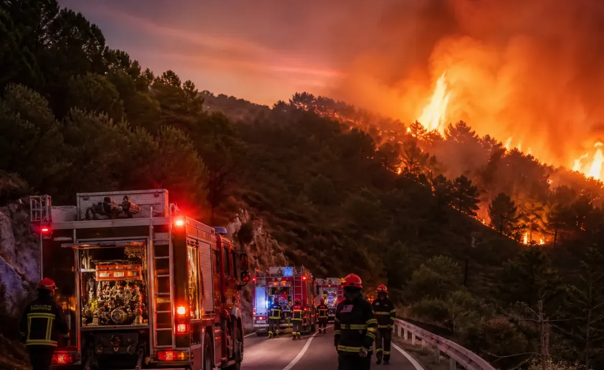 Four suspects in forest arson cases were arrested in Croatia