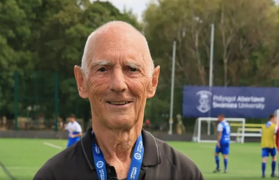 A 78-year-old soccer referee set a Guinness World Record