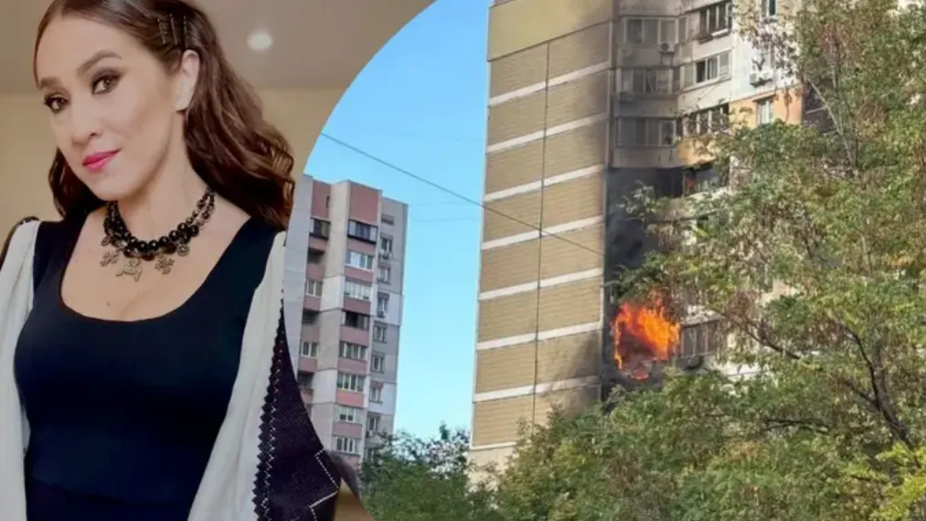 A drone was spotted near Natalka Karpa's home in Kyiv