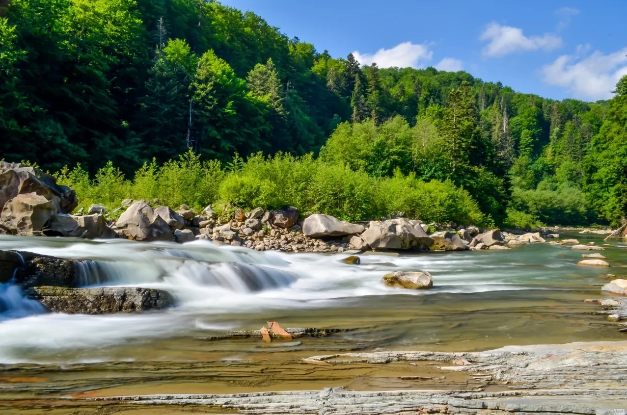 River water levels in Transcarpathia have dropped to a quarter of normal