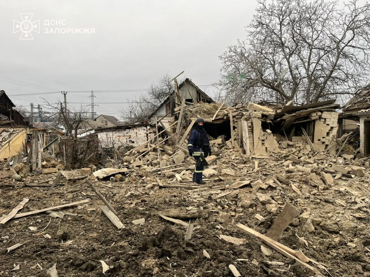 Авіаудар РФ по Вільнянську: четверо поранених, пошкоджено 15 будинків