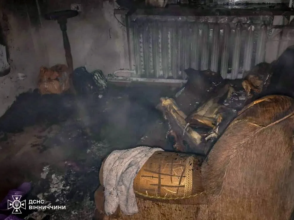 In Vinnytsia, an electric blanket caused a fire in a pensioner's home