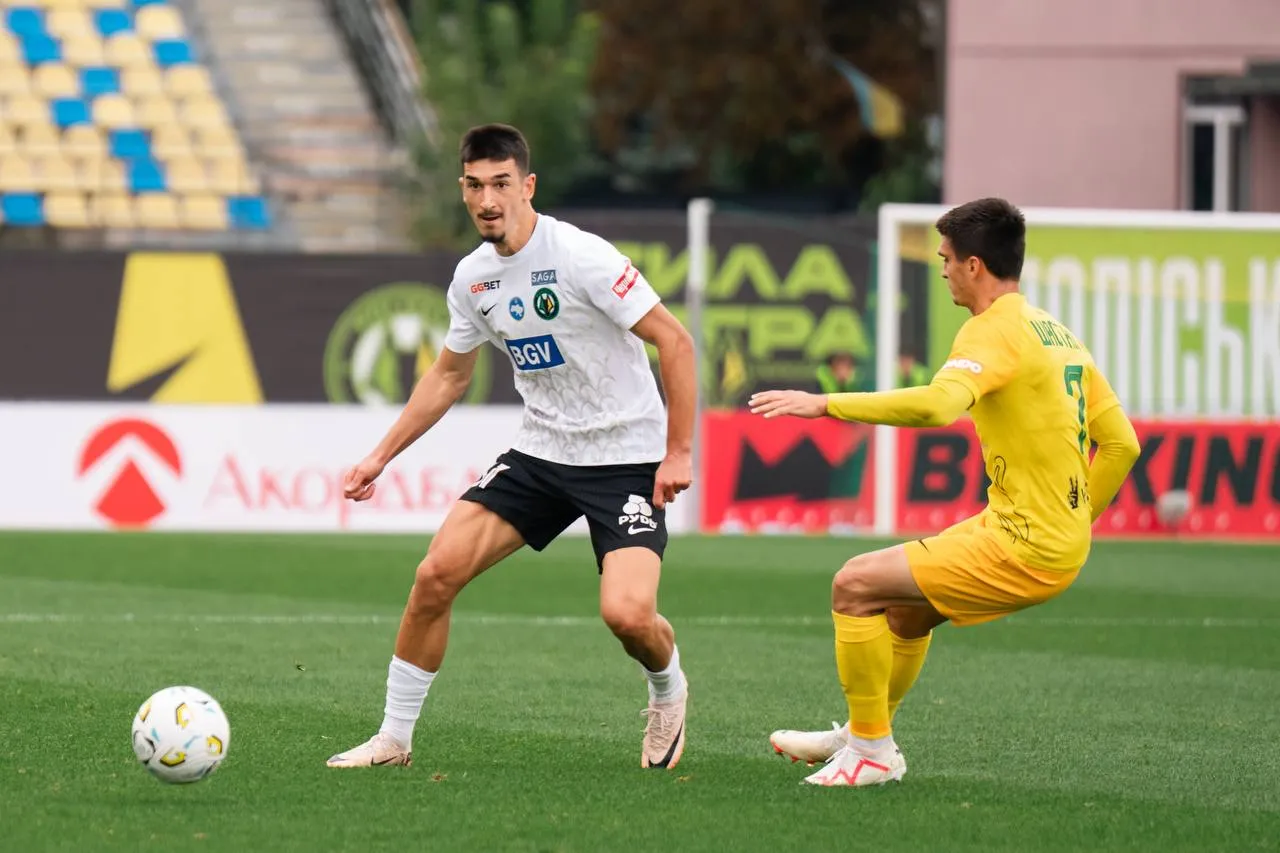 Polissya narrowly defeated Livyi Bereg and returned to the top of the UPL