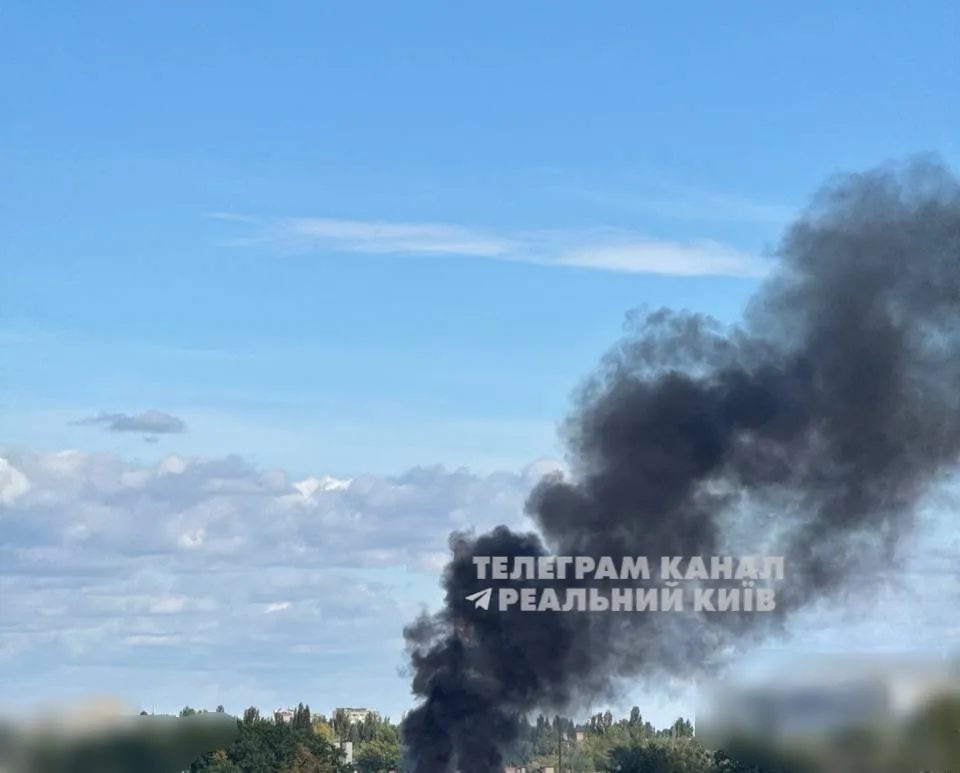 A drone was spotted in the Svyatoshynsky District of Kyiv