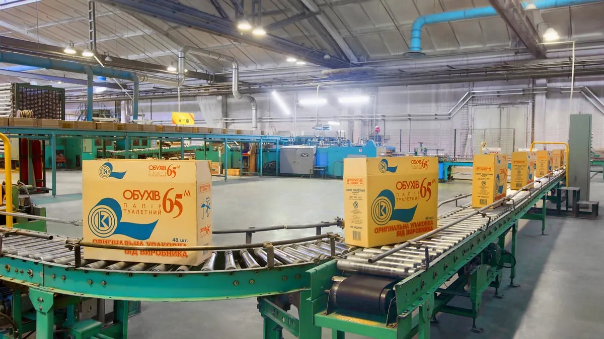 Ukraine's largest toilet paper manufacturer has cut back production following attacks by Russia