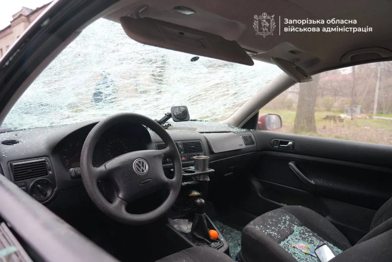 Росіяни атакували дроном автомобіль у Запорізькій області