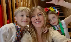 Olena Kravets left Kyiv with her children