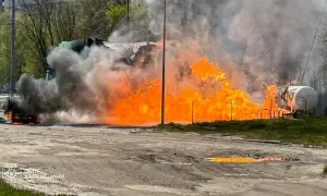 Польська жандармерія розслідує падіння невідомого БПЛА на територію військової частини