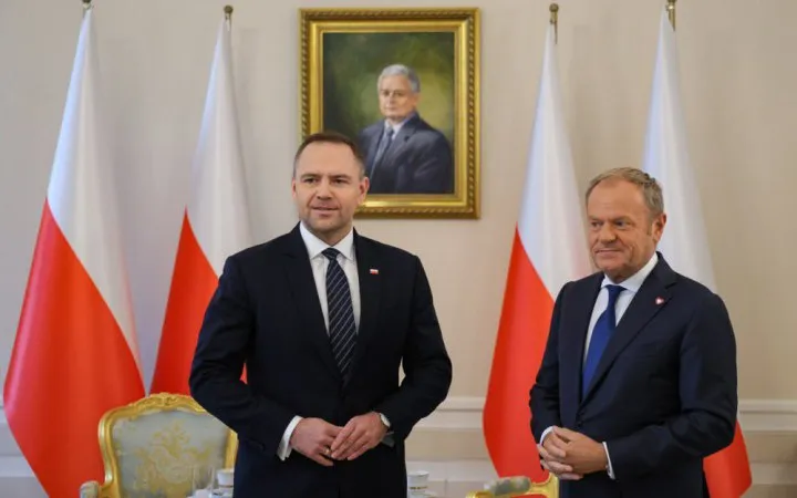 Туск і Навроцький посварилися через слова про загрозу із Заходу