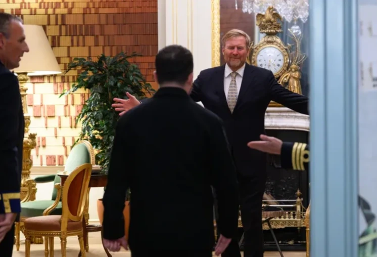Zelenski opowiedział o spotkaniu z królem Niderlandów