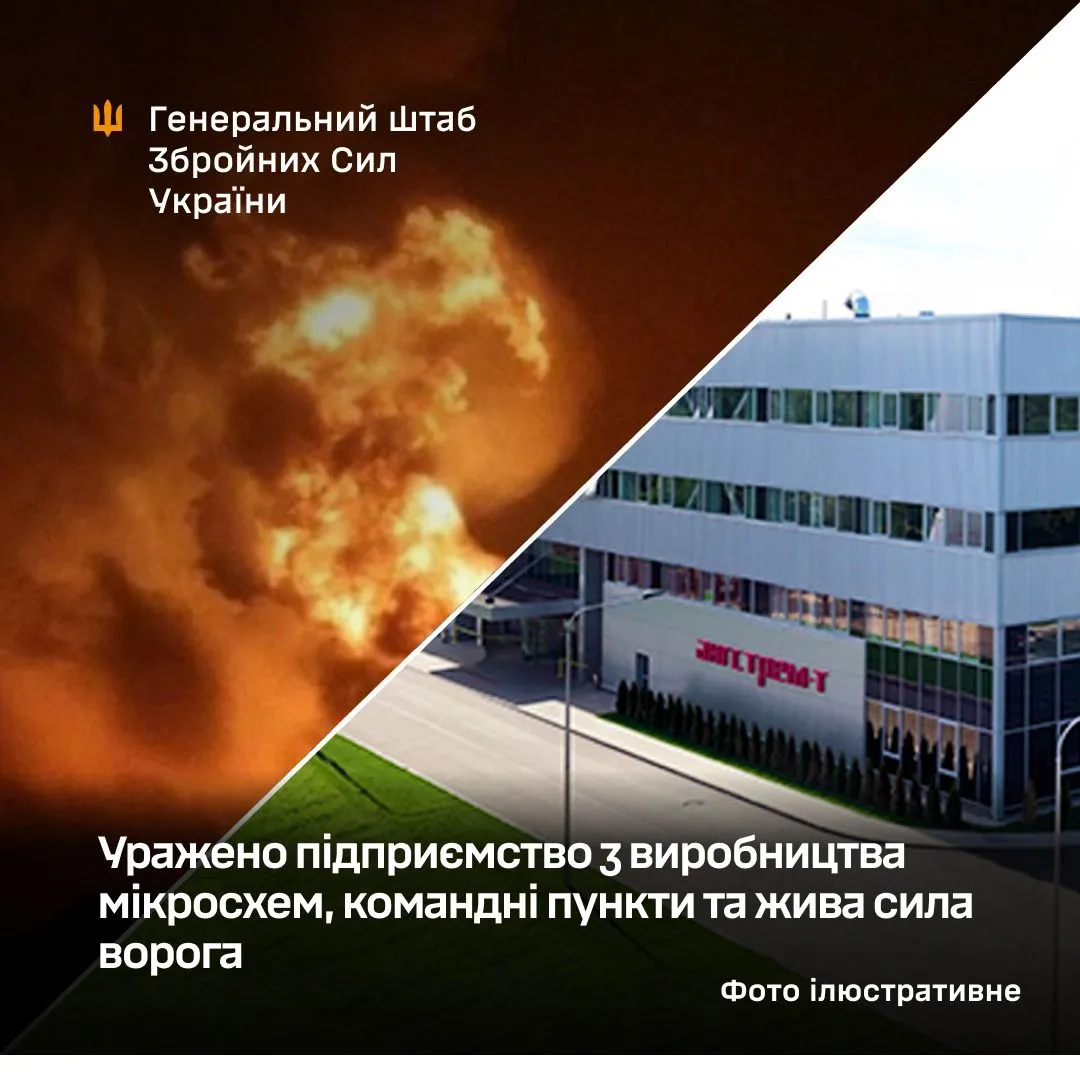 Генштаб: Україна уразила військовий завод і НПЗ під Москвою