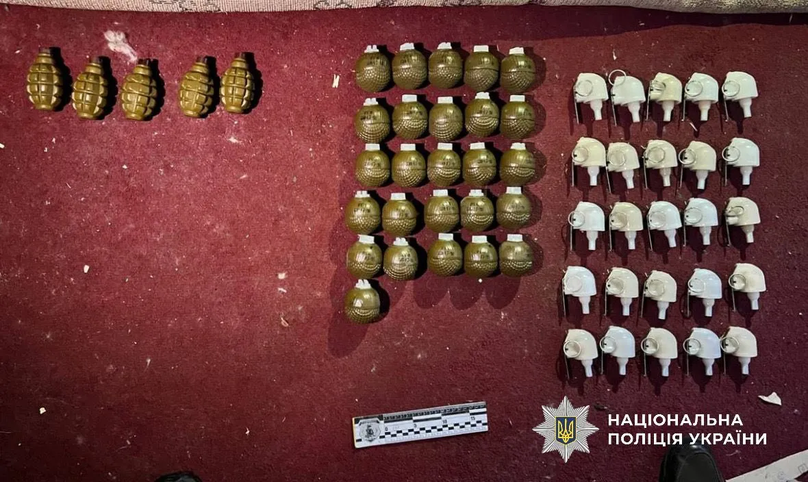 Полиция изъяла у жителя Березани более 30 гранат