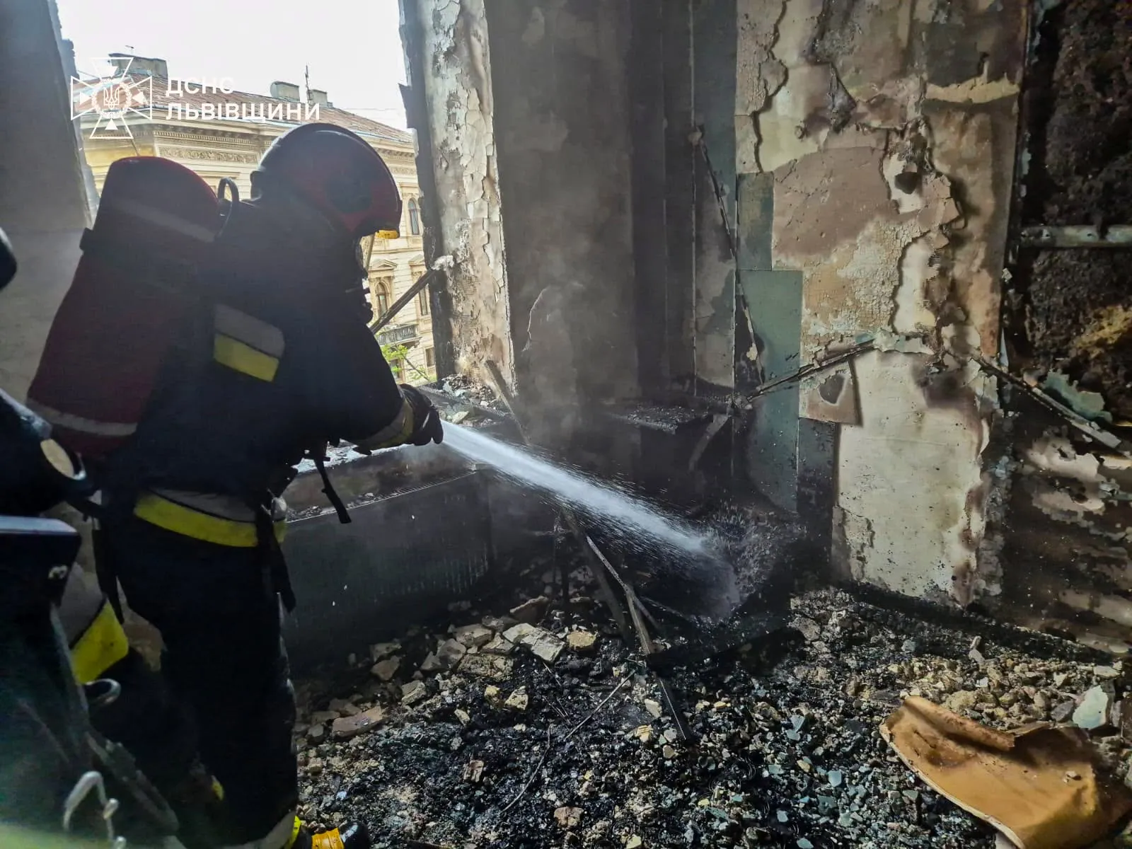 У центрі Львова сталася пожежа в історичній кам’яниці