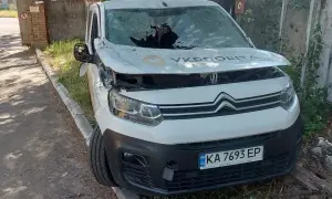 In the Sumy region, Russians attacked a Nova Poshta terminal with drones