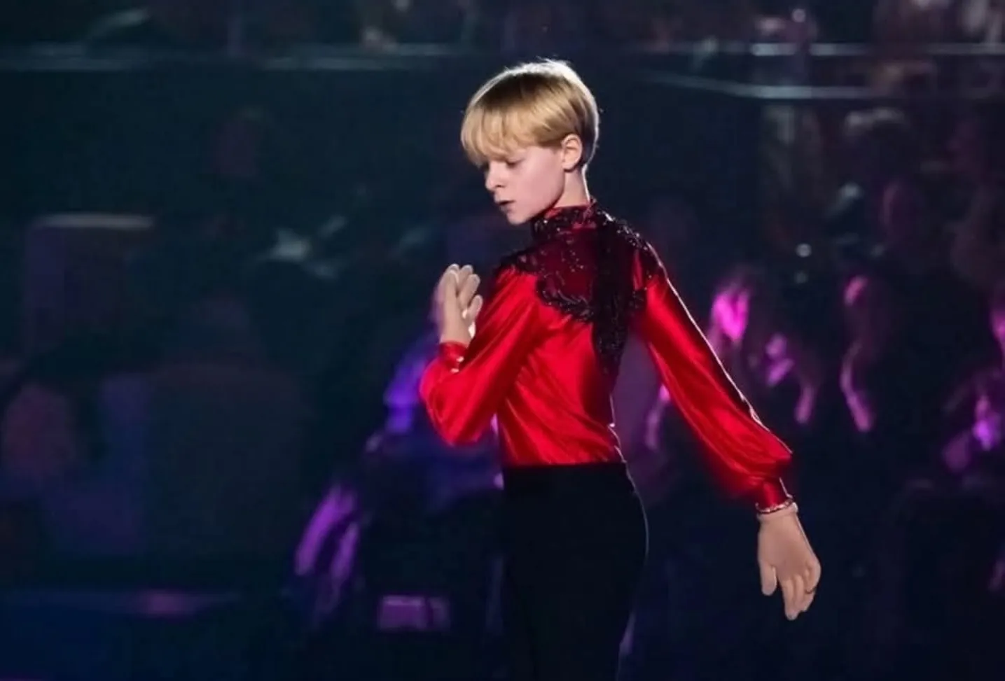 The son of propagandist Yevgeny Plushenko failed his short program at the Junior Grand Prix