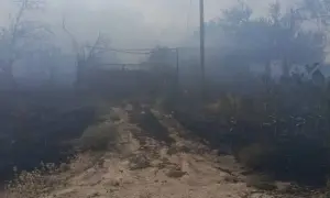 Опубликованы красивые кадры пожара на полигоне в оккупированном Крыму