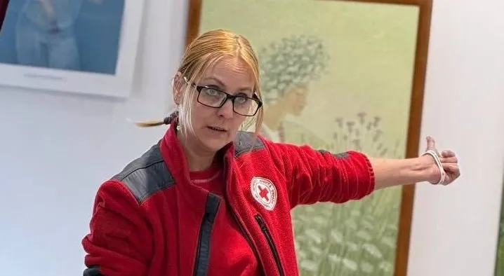 A Red Cross volunteer was killed during the Russian attack on Odesa