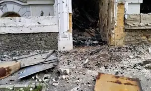 Police body cameras captured the first few minutes after Russia's attack on Pavlohrad