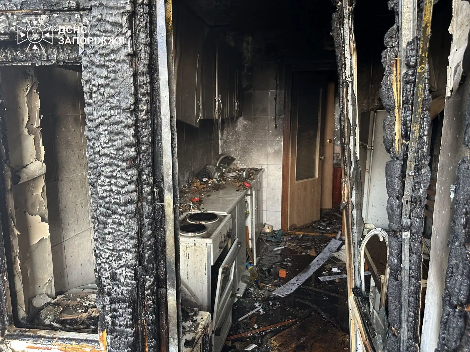 Photo: A Russian drone caused a fire in a high-rise building in Zaporizhzhia