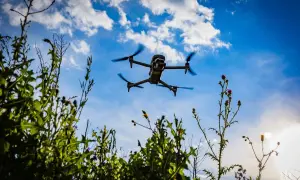 A Russian drone attacked a grain truck in the Sumy region