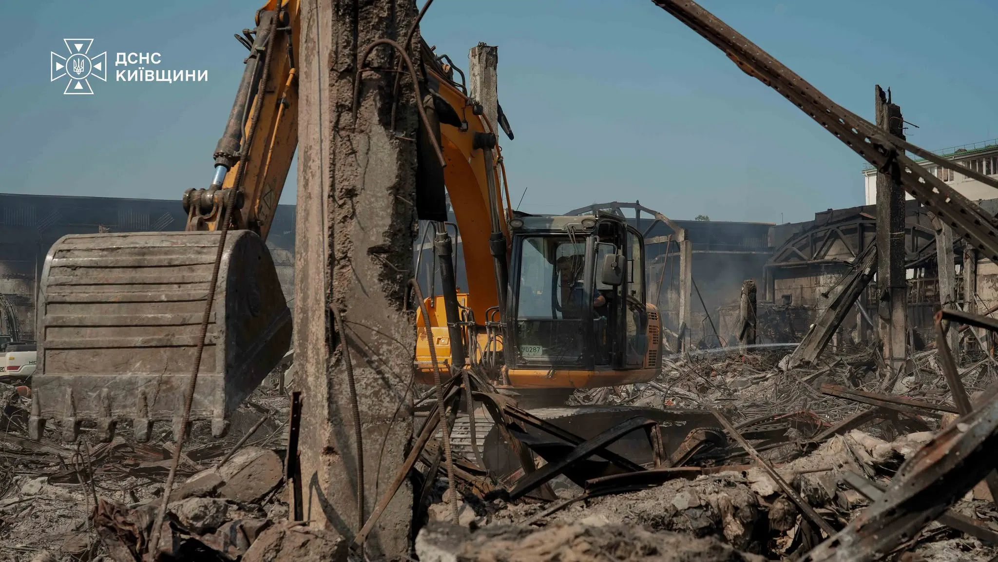 Emergency and rescue operations are ongoing in the Bucha district at the site of the Russian shelling