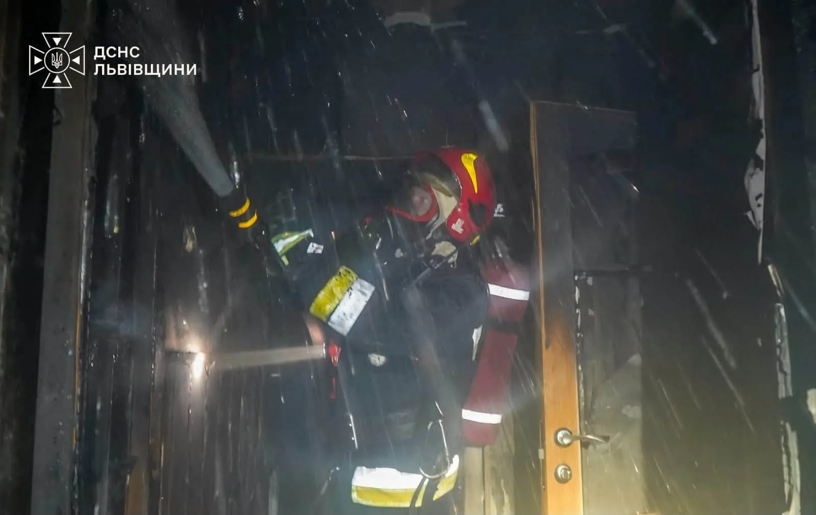 In Lviv, a battery explosion blew a hole in the wall between apartments; the State Emergency Service rescued the people