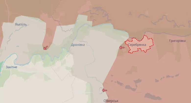 Росія окупувала Серебрянку та просунулася під Сіверськом — DeepState