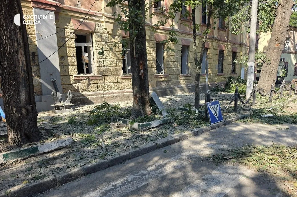 В Одессе в результате российской атаки повреждено здание Морского колледжа