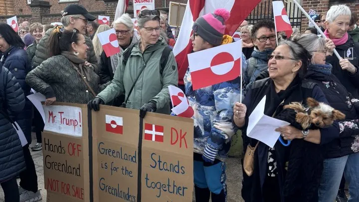 Данські ветерани протестували під посольством США у Копенгагені