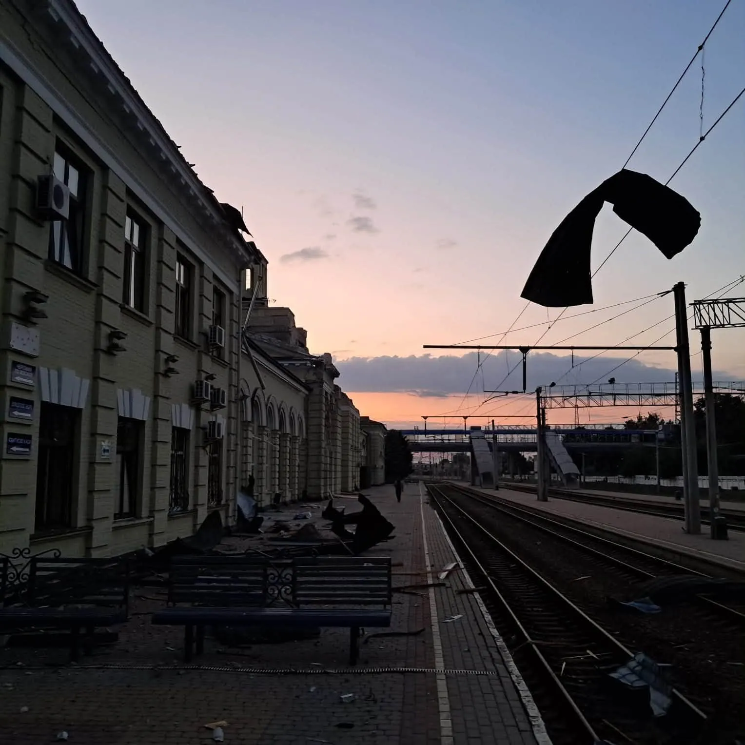 Russia struck Lozova; the train station was damaged, and one person was killed