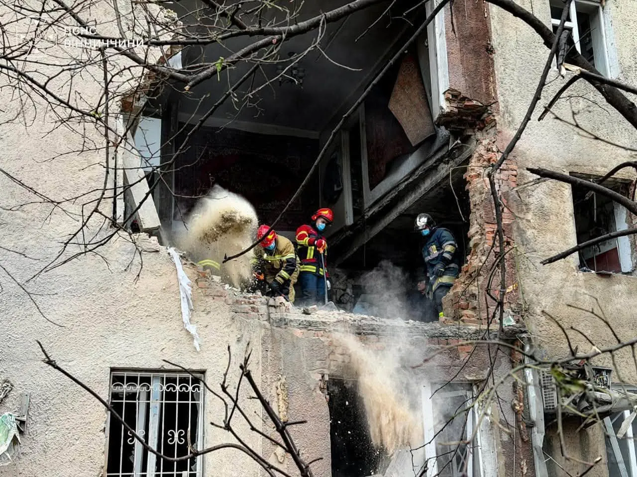 Rescue operations have been completed in Vinnytsia following a Russian strike on a residential building