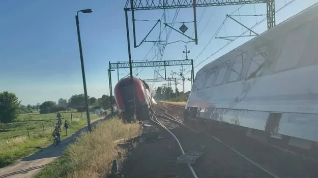In Poland, two trains derailed after a collision