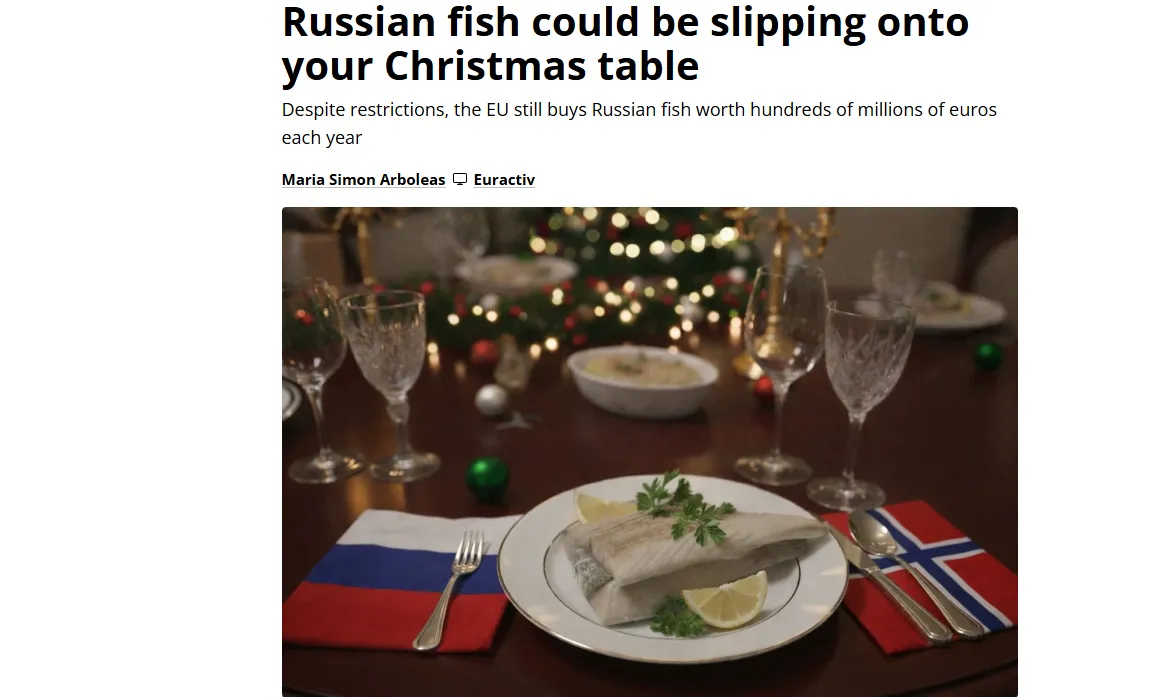 «Російська риба» й надалі масово продається в ЄС попри санкції — Euractiv