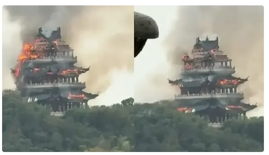 ВІДЕО: У Китаї згорів 1500-річний храм