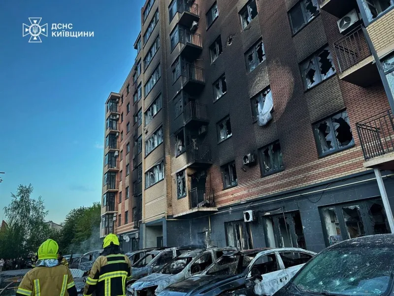 Киевская область подверглась массированной атаке: разрушения, пожары и пострадавшие